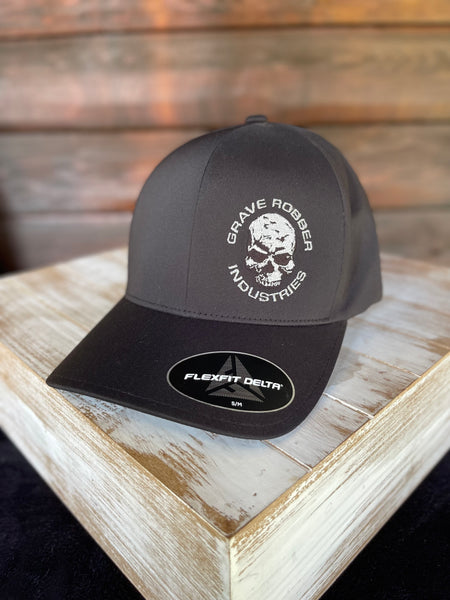 Cap - Flexfit Delta Water Resistant hat with Grave Robber Industries Logo